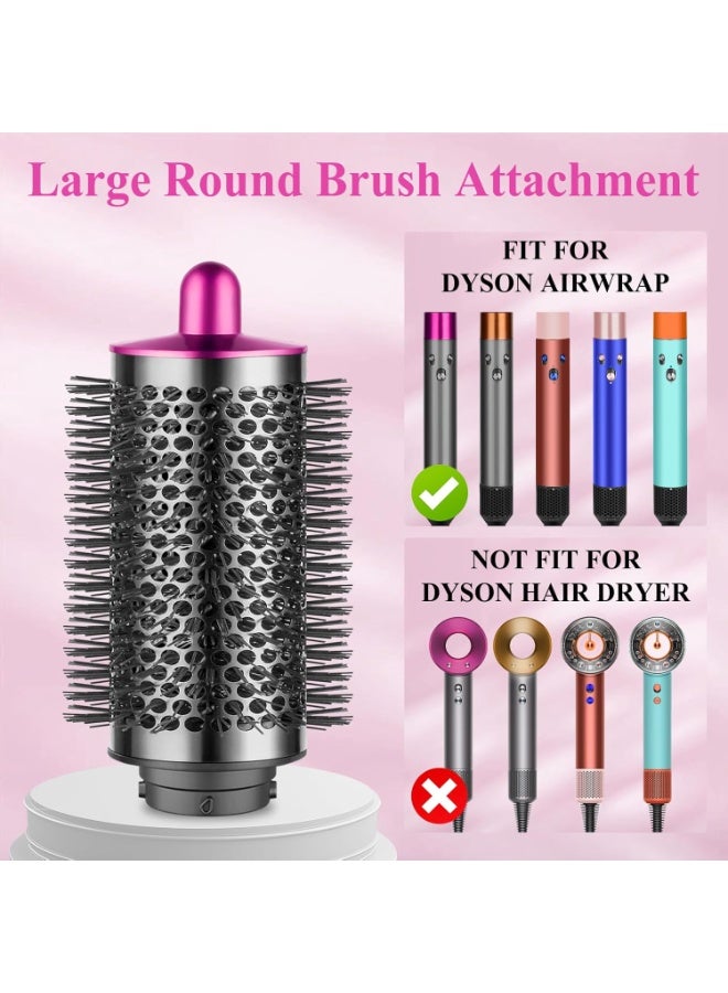 فرشاة كبيرة دائرية، لون الوردة - Image 2